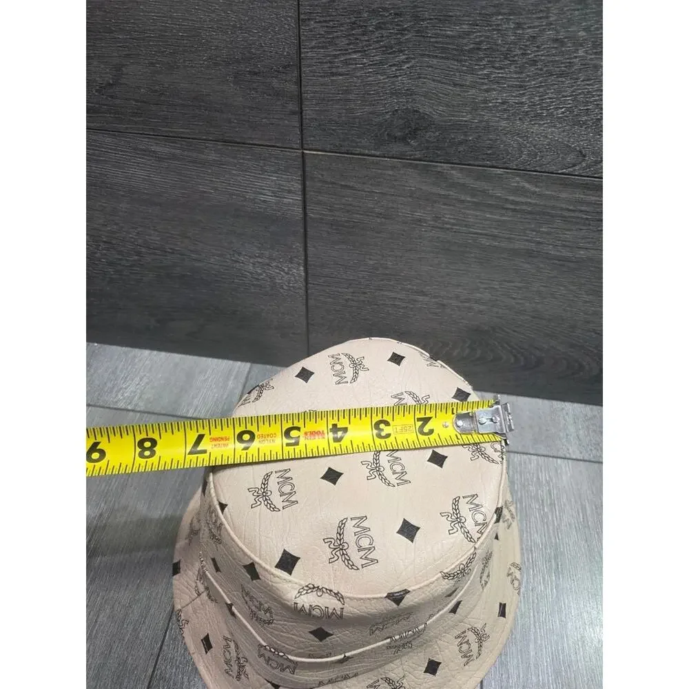 MCM Bucket Hat in Visetos monogram beige A009273